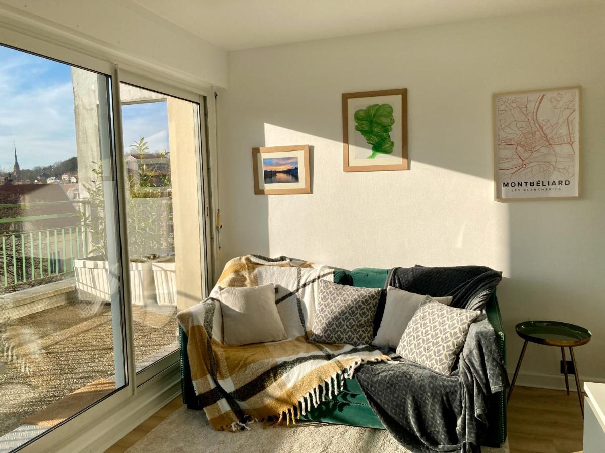 Appartement Avec Terrasse Et Parking Gratuit Accole Montbéliard المظهر الخارجي الصورة